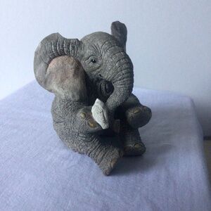 Elephant with Bird figurine